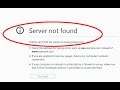 How to fix server not found|Firefox can't find the server error in mozilla firefox