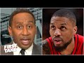 ‘OH MY GOD!’ - Stephen A. reacts to Damian Lillard scoring 55 points in a loss | First Take