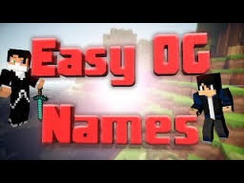 How To Get Og Minecraft Names 2017 Youtube