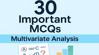 Most important 30 mcqs on multivariate analysis ||ppsc ,CSS |comprehenive exam #multivariate