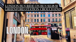 Exploring London's Neighborhoods: Bus Ride from Greenford to Crouch End