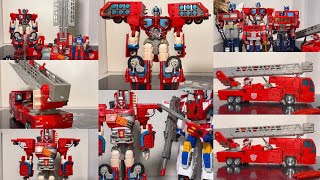 Celebrity Transformers robots in disguise Optimus prime review. Super fire convoy car robots original haslab Wealth