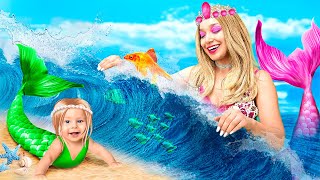 Barbie vs Evil Mermaid! Barbie Become Mermaid to Rescue a Kid