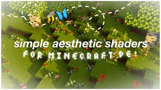 new simple & aesthetic shaders for minecraft pe! 🦋☁️💞 (no lag, vanilla true) top shaders mcpe screenshot 4