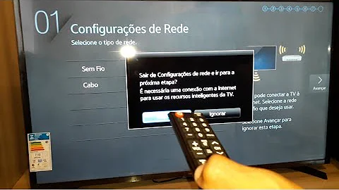 Como fazer a configuração da televisão?