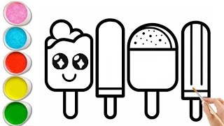 Ice Cream Drawing Tutorial for Kids |Fun Atr Tutorial | Step-by-Step Guide
