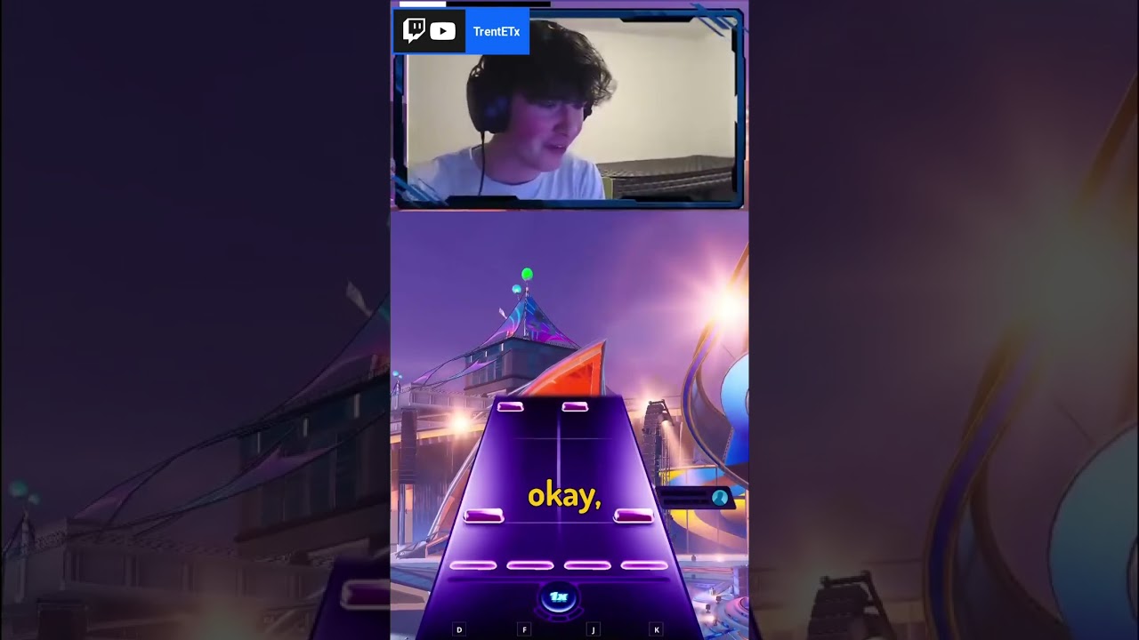 YouTube thumbnail: Thoughts on Fortnite Festival?🎸 #shorts
