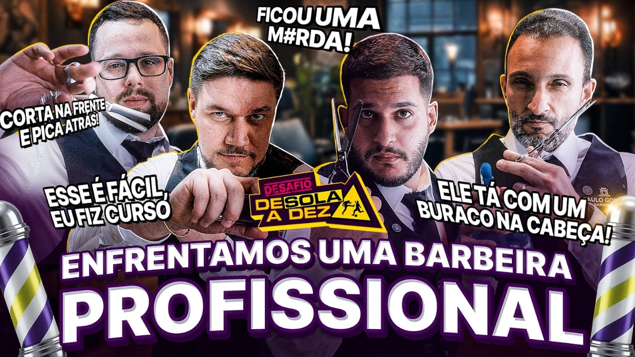 CERTEZAS, VSR, OCTAVIO E WALACE TIVERAM UM DIA COMO BARBEIROS PROFISSINAIS!