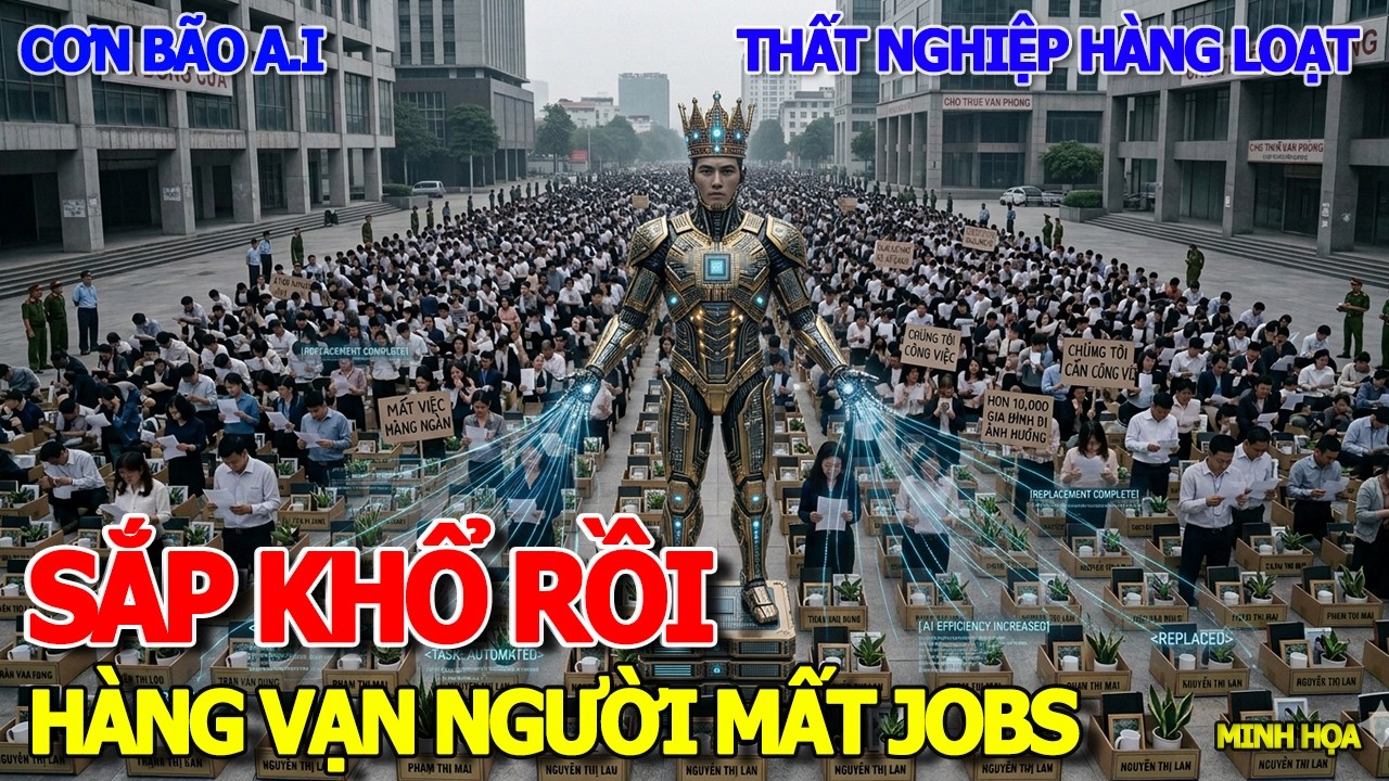 SẮP KHỔ RỒI - CƠN BÃO THẤT NGHIỆP MẤT JOBS SẼ CÀN QUÉT KHẮP NƠI VÌ BÙNG PHÁT A.I TRÍ TUỆ NHÂN TẠO