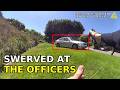 Police Chase Bodycam: Stolen Lexus Swerves at Officers on the Spike Strip