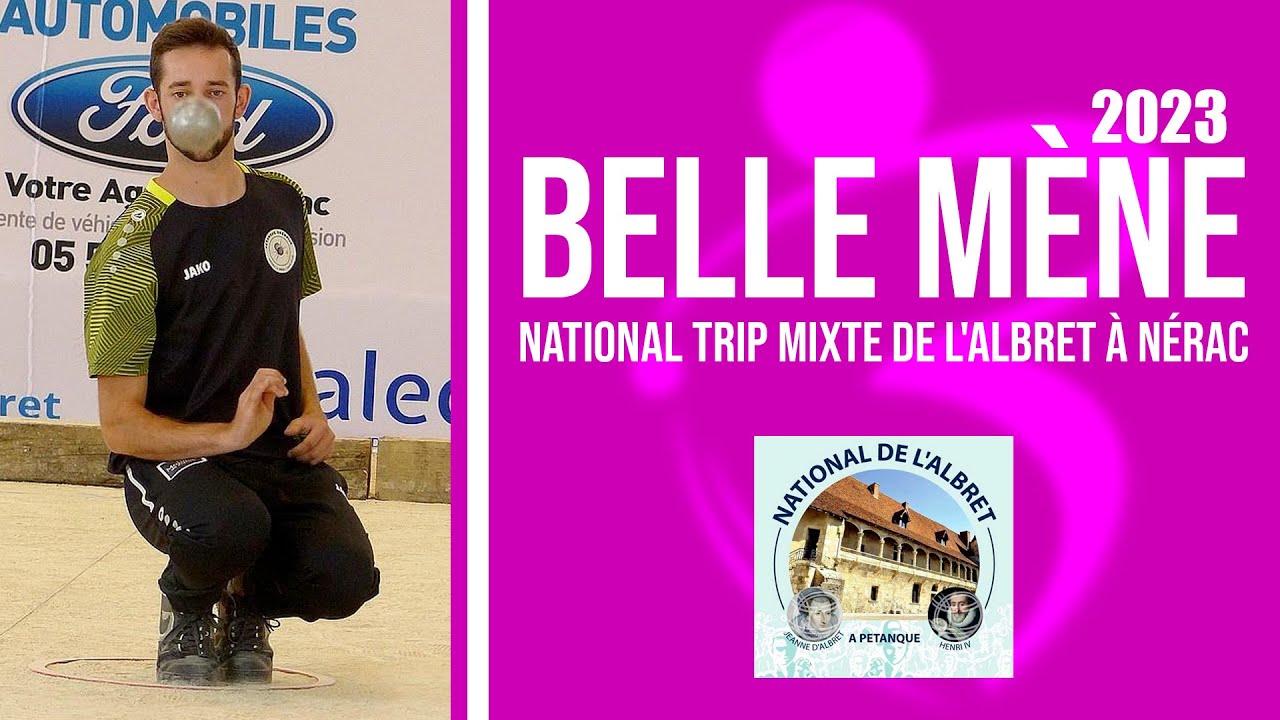 Miniature : « Belle mène » - National triplette mixte à pétanque de l'Albret : Nérac Juillet 2023