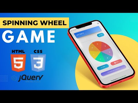 How to create Spin Wheel Game in HTML and JavaScript | Spinning Wheels Game | Source code available
