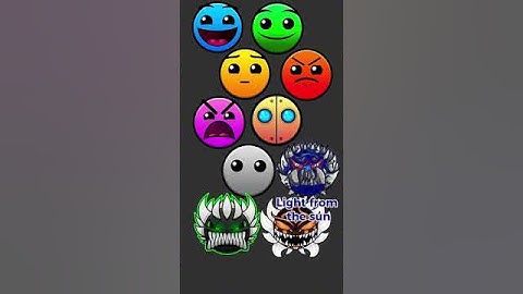 Geometry Dash Difficulty Face Names： Art Version! #geometrydash #art
