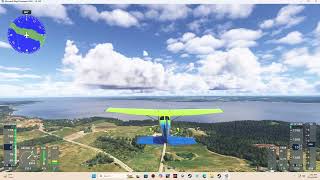 MSFS 2024 tour of Traverse City Michigan.