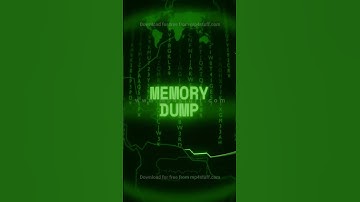 MEMORY DUMP   Retro CRT green screen glitch text animation