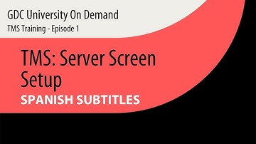 1. [SPANISH SUB] GDC TMS-1000 Training - Server Screen Setup