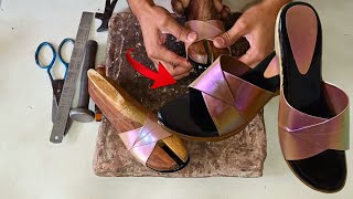 MAKING HANDMADE Slipper For Women  With Simple Tools