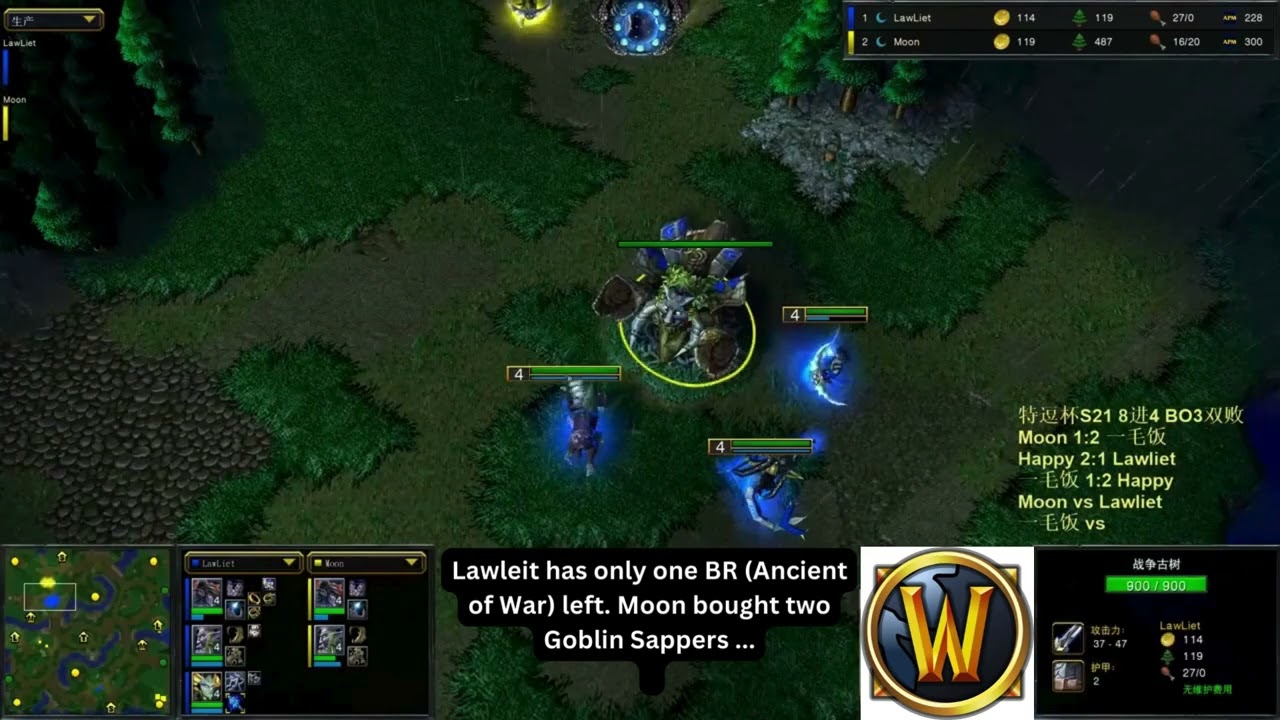 Moon's Dramatic Loss :) got to learn how to use Goblin Sappers :) 