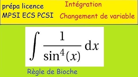 PostBac prépa  Intégration par changement de variable  troisième règle de Bioche avec t=tanx