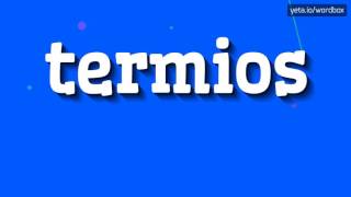 TERMIOS - HOW TO PRONOUNCE IT!?