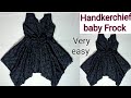 Handkerchief Baby frock cutting and stitching /designer kurti cutting and stitching
