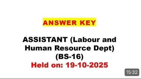 Today PPSC Assistant Labour and Human Resource Paper 19-10-2025 Solved | FPSC PPSC ASF AJKPSC GK 