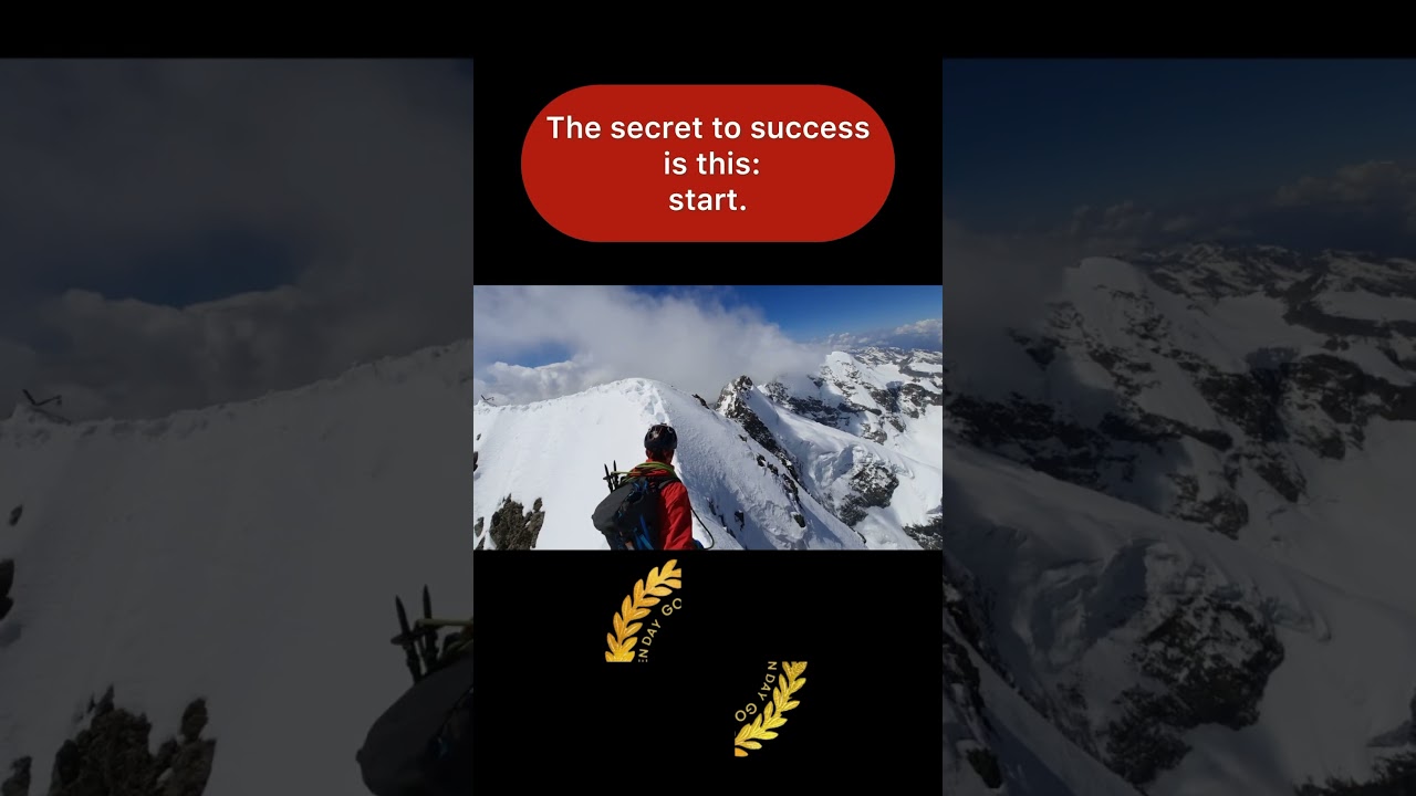 The secret to success is this: start.  