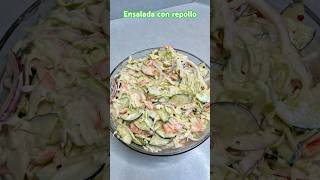 Ensalada con repollo#recetas #Ensalada#comidamexicana