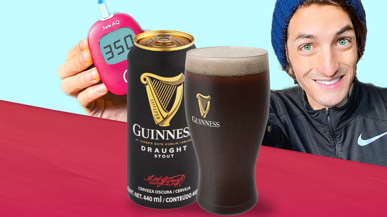 Bière Guinness stout 7,5 % & Taux de glucose - YouTube