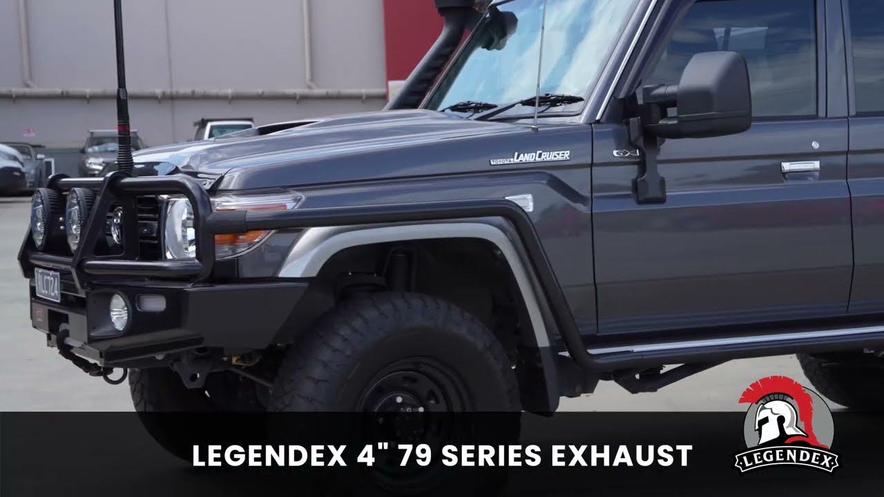 ラクス Legendex Exhaust to suit Toyota Landcruiser 79 Series 4.5Ltr