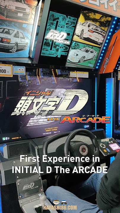 My first time playing INITIAL D The Arcade! 😄👍Super fun! #sega #initiald #arcade