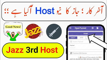 Jazz New Host 2022 | Jazz Open Tunnel New File | Open Tunnel Jazz File | Jazz Free internet vpn