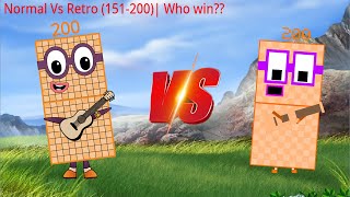 Looking For Numberblocks Band Normal (151-200) Remix. Normal Vs Retro | Who win