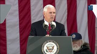 Vice President Pence Participates in a Wreath Laying Ceremony and Delivers Remarks