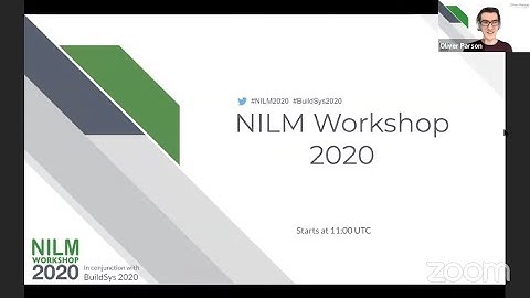 Oliver Parson and Lina Stankovic - NILM 2020 Introduction