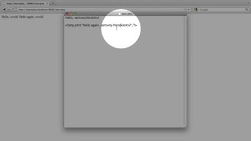 Creating your first PHP script and the structure of a simple PHP statement
