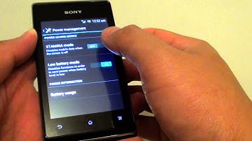 Sony Xperia E: How to Enable/Disable Power Saving Mode