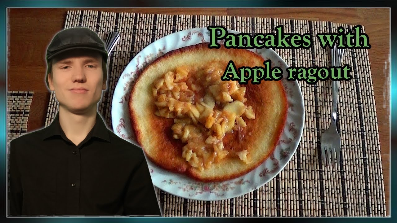 Homemade pancakes with apple ragout 🥞 - YouTube
