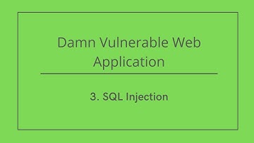 DVWA :  Injection SQL