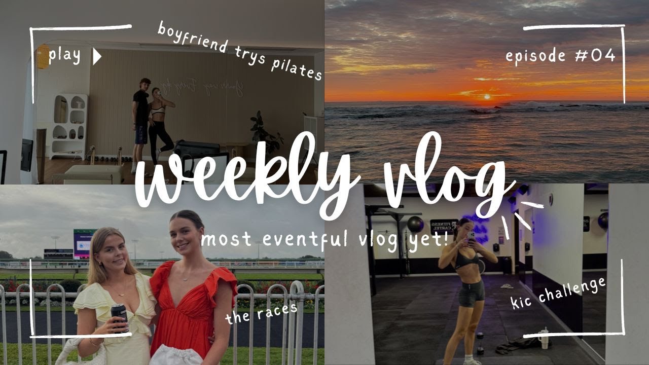 WEEKLY VLOG #004 II very eventful vlog!! races, bf pilates, sunrises, gym challenge