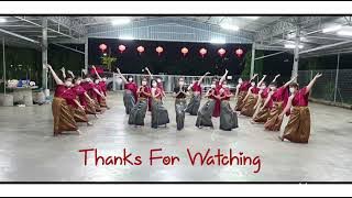Loy Krathong Dance~来格通~泰国传统经典舞曲~天平园晚班姐妹演绎~自编对形舞