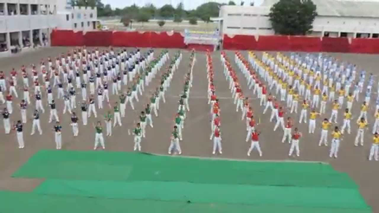 Sainik School Bijapur Anniversary Mass PT  15 Sept 2014