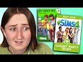 reacting to + judging old sims pack trailers