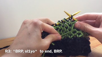 2 Colour Honeycomb Brioche in the Round