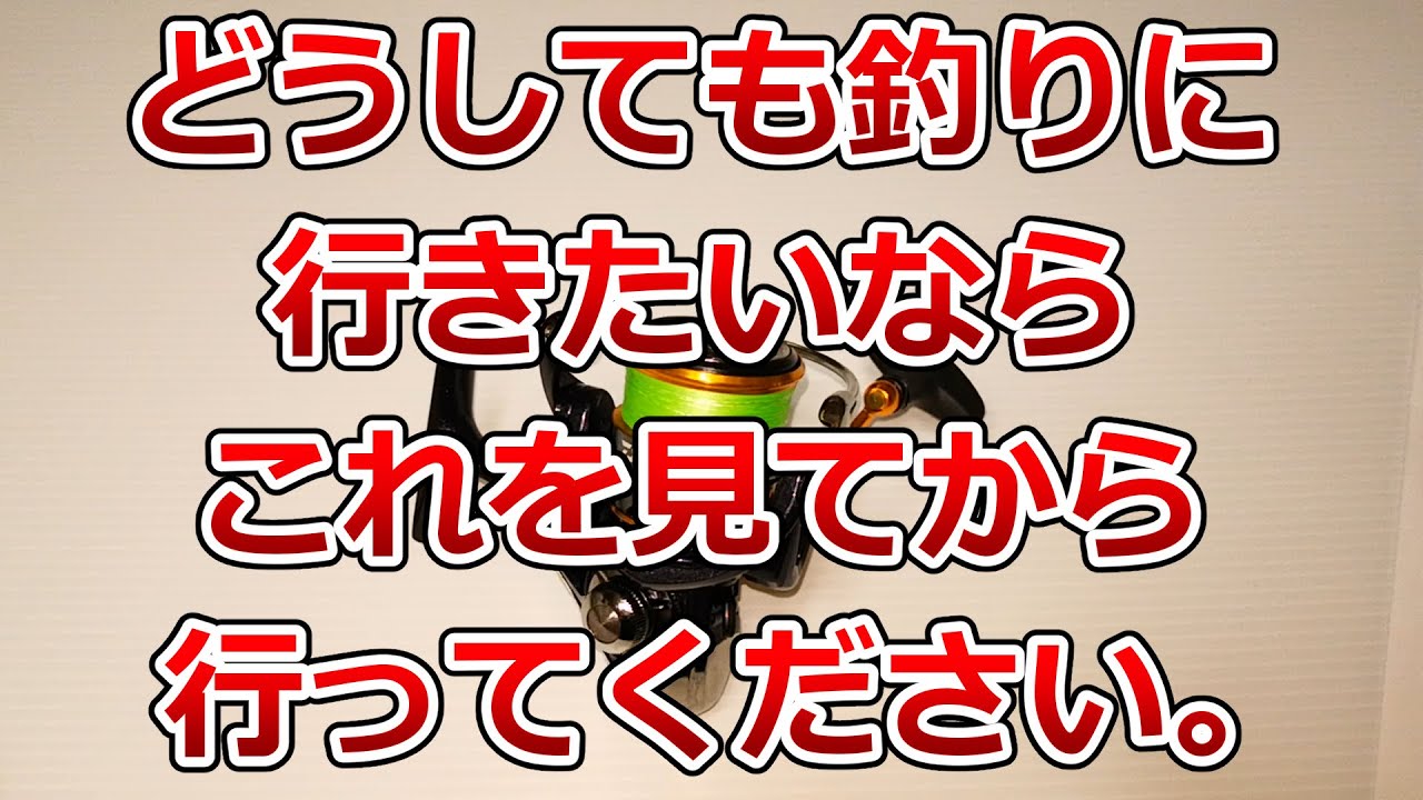 一人で 家族連れで 友達と これから釣りを始める人へ 僕からのお願いがあります Youtube