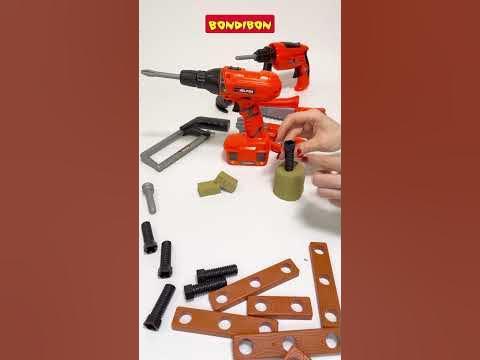 Набор строительных инструментов "ПАПИНЫ ДЕТИ" дрель на батарейках # ...