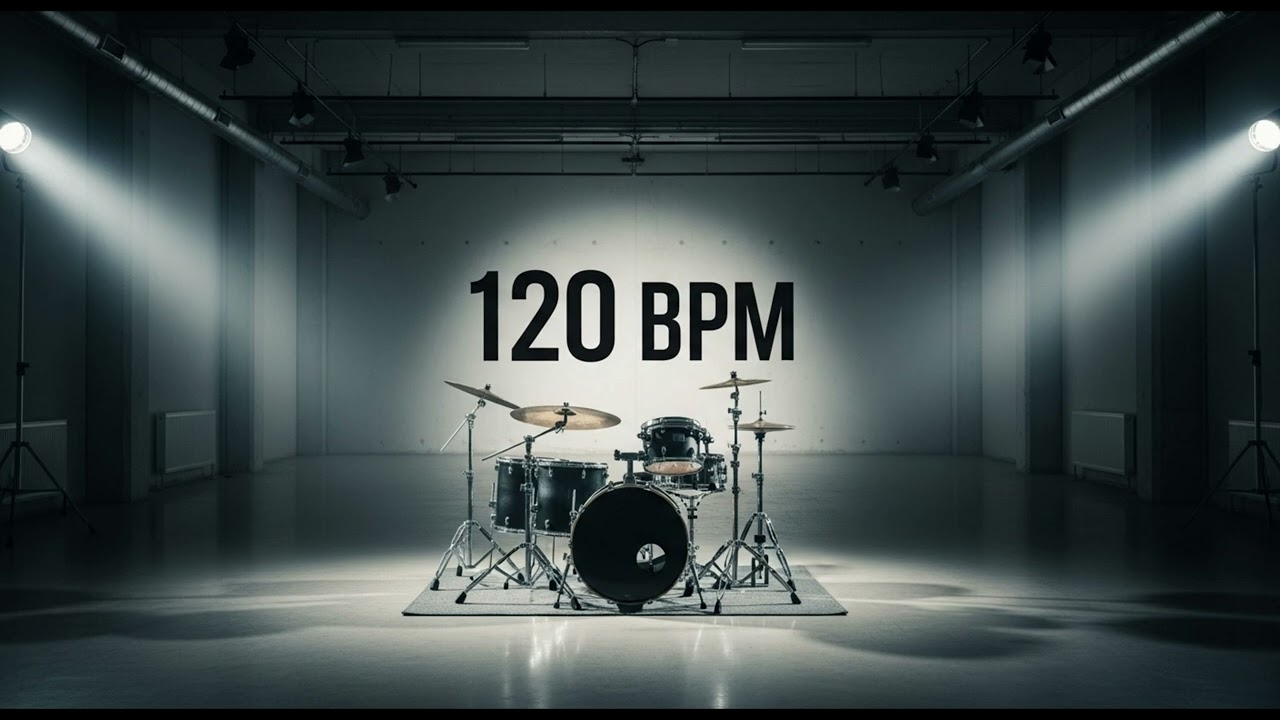 Drum Backing Track 120 BPM - Pop Rock Style