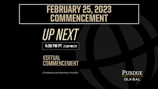 Purdue Global February 2023 Virtual Commencement