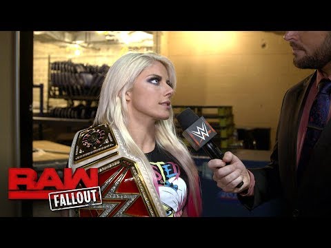 Bliss shows no fear heading into the first Women's Elimination Chamber: Raw Fallout, Jan. 29, 2018