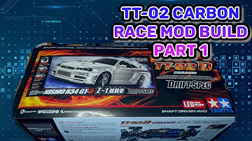 Tamiya TT-02 race mod CF build part 1